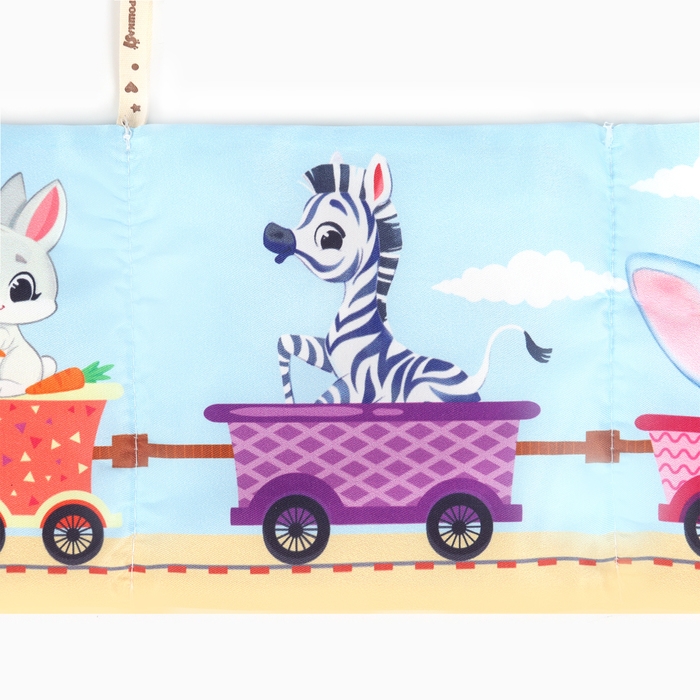 Бортик на кроватку «Паровозик» 14х70 см, Крошка Я Бортик на кроватку «Паровозик» 14х70 см, Крошка Я