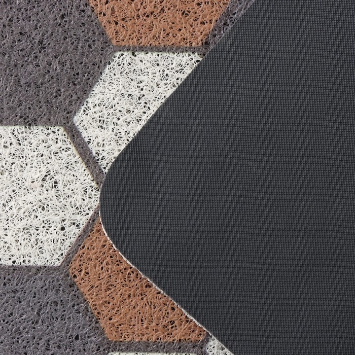 Коврик придверный грязезащитный Доляна «Соты», вырезной, 60×90 см Коврик придверный грязезащитный Доляна «Соты», вырезной, 60×90 см