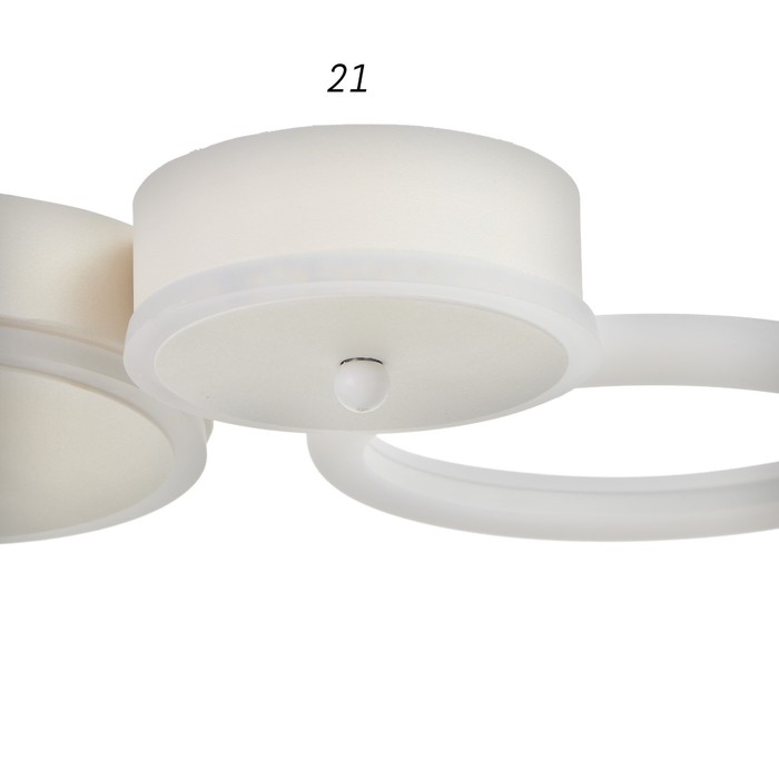 Люстра с ПДУ 2034/2 LED 66Вт белый 45х32х4,5 см BayerLux