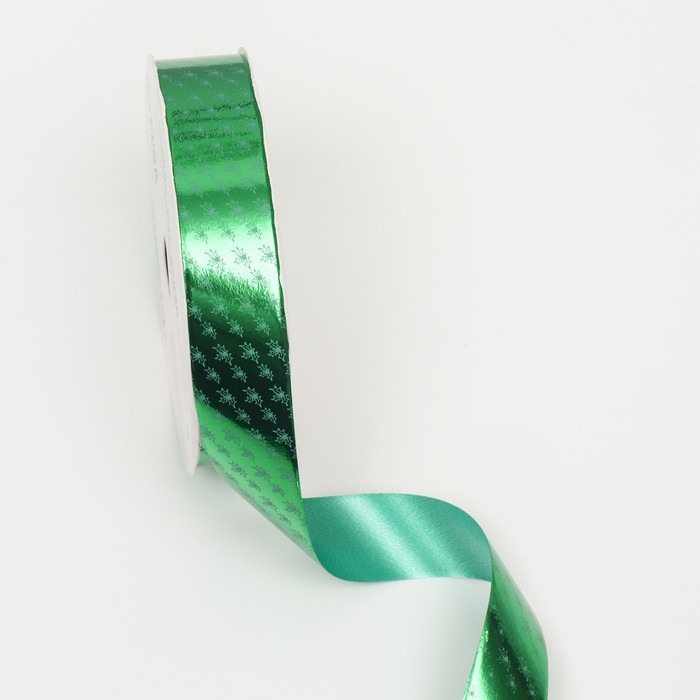 Новый год. Лента для декора и подарков, ёлки, 2 см х 45 м Новый год. Лента для декора и подарков, ёлки, 2 см х 45 м