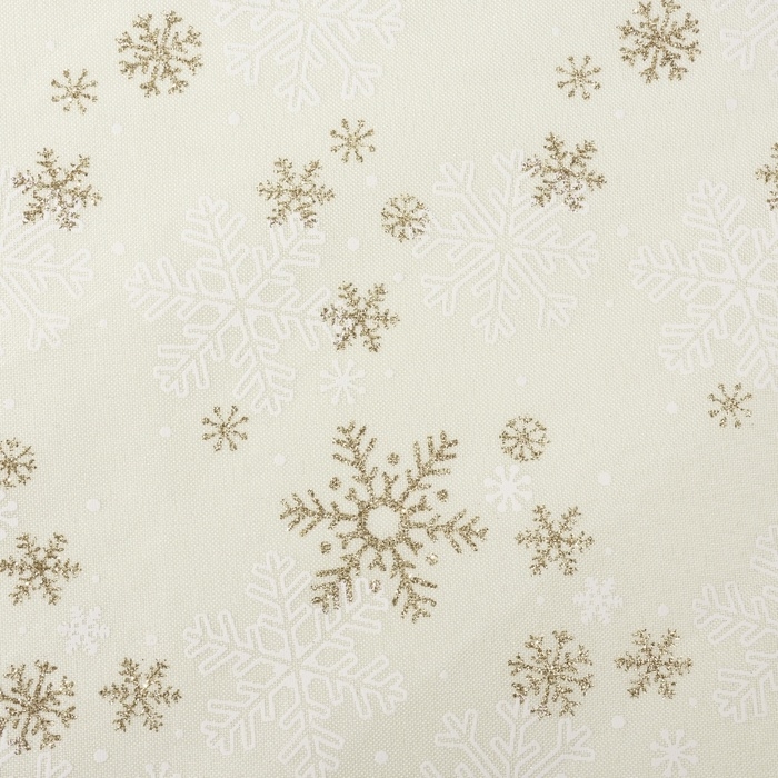 Новый год! Лоскут «Снежинки с блёстками», 48 × 48 см