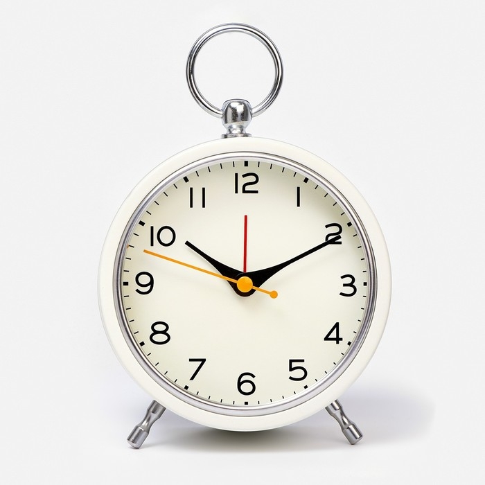 Часы - будильник настольные Часы - будильник настольные "Снежный", с подсветкой, d-11 см