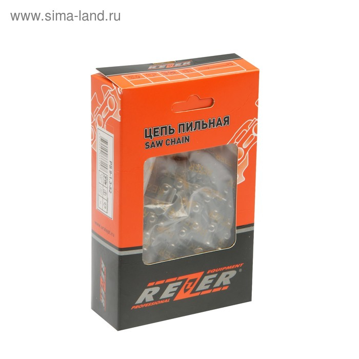 Цепь для бензопилы Rezer PS-9-1.3-52, 14 Цепь для бензопилы Rezer PS-9-1.3-52, 14", шаг 3/8", 1.3 мм, 52 звена, Husqvarna 236/240