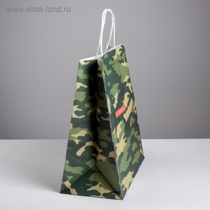 Пакет подарочный крафт, упаковка, «С 23 февраля», 32 х 28 х 15 см Пакет подарочный крафт, упаковка, «С 23 февраля», 32 х 28 х 15 см