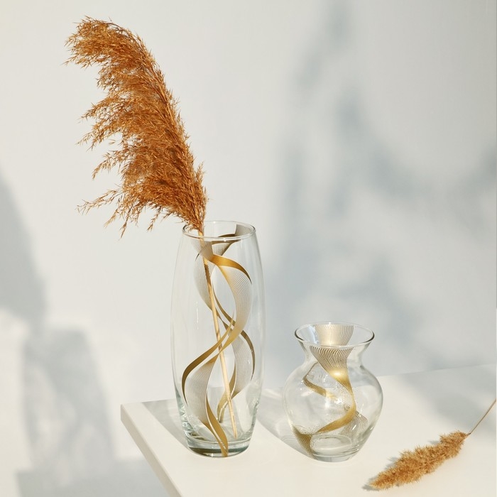 Ваза для цветов «Линия» стеклянная, прозрачная, 14,4 см, 700 мл. Ваза для цветов «Линия» стеклянная, прозрачная, 14,4 см, 700 мл.