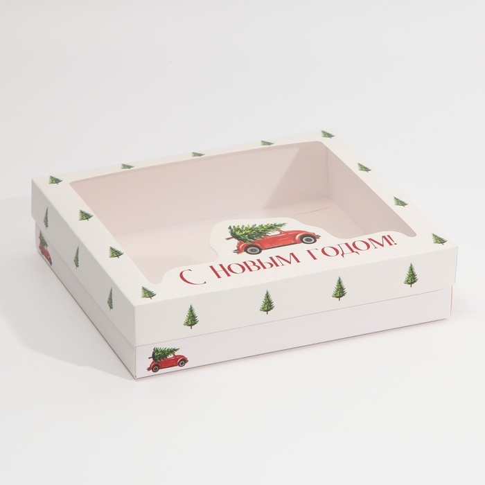Коробка подарочная новогодняя складная «Машина», 23.5 х 20.5 х 5.5 см, Новый год Коробка подарочная новогодняя складная «Машина», 23.5 х 20.5 х 5.5 см, Новый год