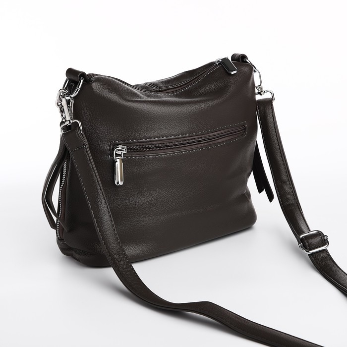 Сумка-мешок на молнии, цвет серый Сумка-мешок на молнии, цвет серый