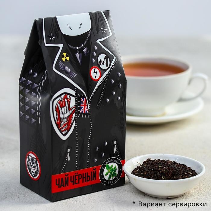 Чай чёрный «Крутой мужик», с чабрецом, 50 г Чай чёрный «Крутой мужик», с чабрецом, 50 г
