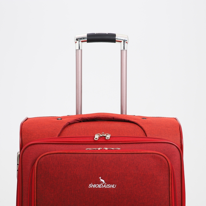 Чемодан большой 95 л (L), отдел на молнии, с расширением, кодовый замок, 3 колеса, 2 наружных кармана, цвет красный Чемодан большой 95 л (L), отдел на молнии, с расширением, кодовый замок, 3 колеса, 2 наружных кармана, цвет красный