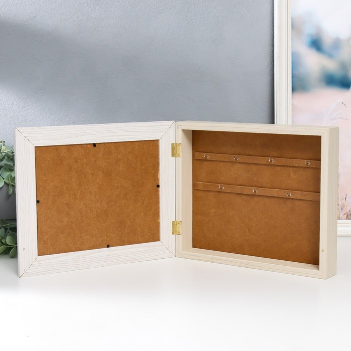 Ключница Ключница "Домик у причала" молочный дуб 26х31 см МИКС