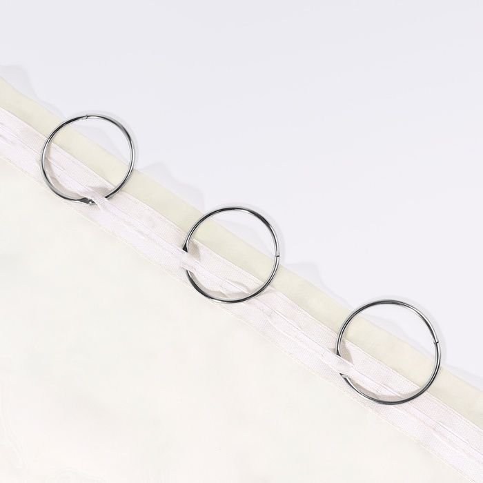 Кольцо для карниза, разъёмное, d = 50/56 мм, 10 шт, цвет серебряный Кольцо для карниза, разъёмное, d = 50/56 мм, 10 шт, цвет серебряный