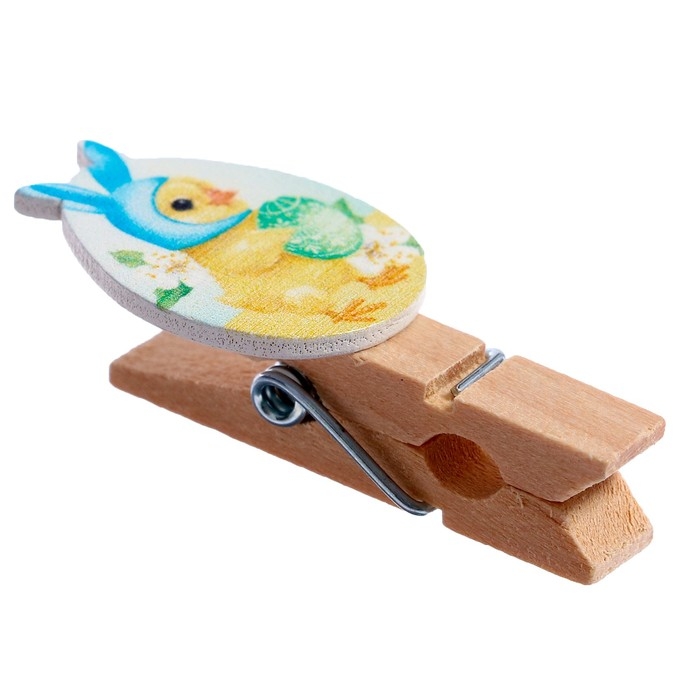 Прищепки декоративные «Цыплята» набор 10 шт., 1.5 × 12 × 14 см Прищепки декоративные «Цыплята» набор 10 шт., 1.5 × 12 × 14 см