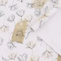 Бумага упаковочная &laquo;Цветочный нюд&raquo;, глянец, 70&times;50 см