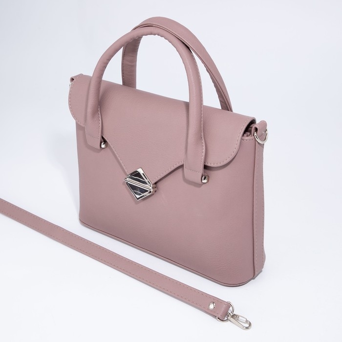 Сумка-мессенджер на клапане, цвет лавандовый Сумка-мессенджер на клапане, цвет лавандовый