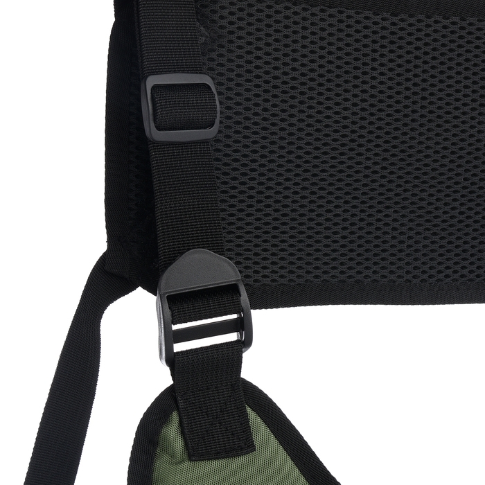 Сумка нагрудная на молнии, 2 наружных кармана, цвет зелёный Сумка нагрудная на молнии, 2 наружных кармана, цвет зелёный