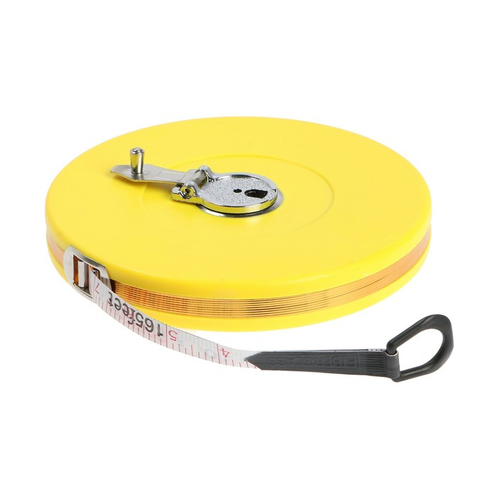 Рулетка геодезическая ТУНДРА, фиберглассовая лента, закрытый корпус, 50 м х 13 мм Рулетка геодезическая ТУНДРА, фиберглассовая лента, закрытый корпус, 50 м х 13 мм