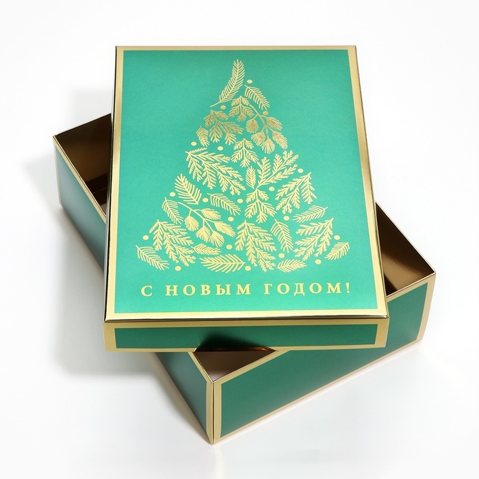 Новый год. Коробка подарочная новогодняя складная «Ёлочка», 21 х 15 х 7 см, Новый год