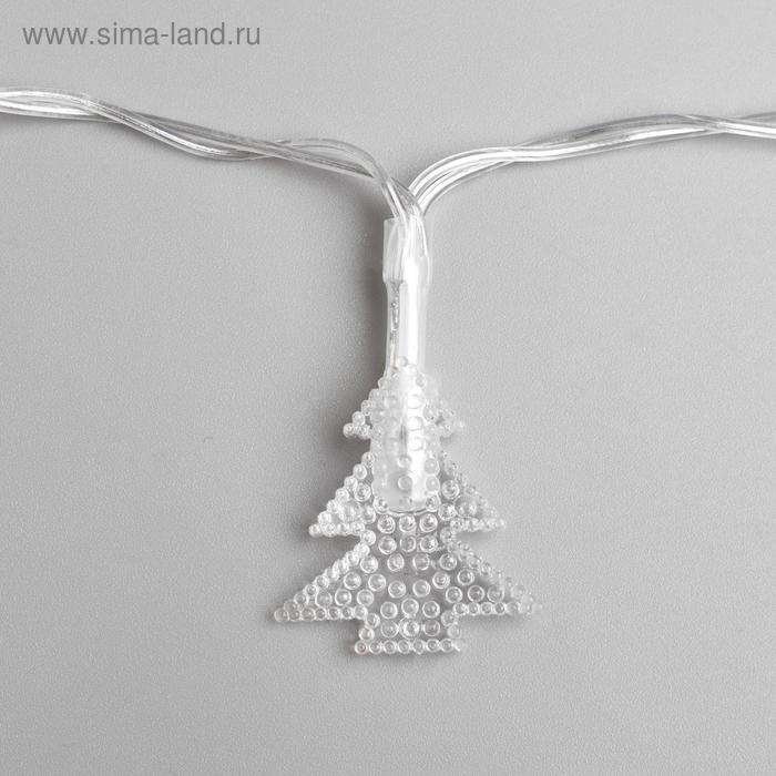 Гирлянда «Нить» 3 м с насадками «Ёлки», IP20, прозрачная нить, 20 LED, батарейки AAх3 (нет в комплекте), свечение мульти Гирлянда «Нить» 3 м с насадками «Ёлки», IP20, прозрачная нить, 20 LED, батарейки AAх3 (нет в комплекте), свечение мульти