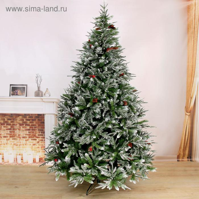 Ёлка  Ёлка "Виктория с калиной и шишками" 270 см d нижнего яруса 170 см 2318 веток