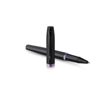 Ручка-роллер Parker Im Professionals Amethyst Purple, черно-фиолетовая, подар/уп 2172950