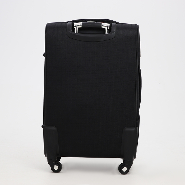 Чемодан средний 52 л (M), отдел на молнии, кодовый замок, с расширением, цвет чёрный Чемодан средний 52 л (M), отдел на молнии, кодовый замок, с расширением, цвет чёрный
