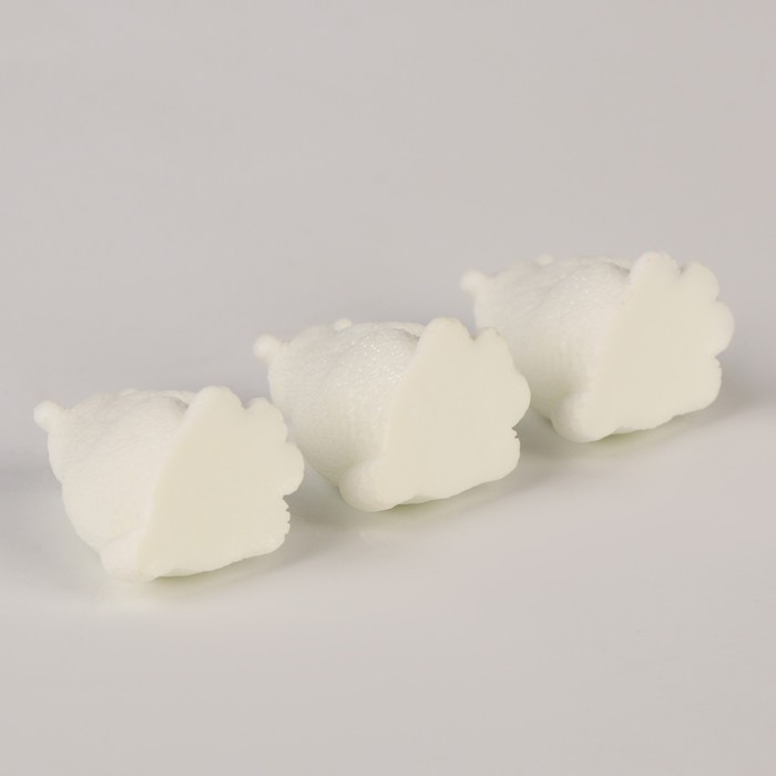 Миниатюра кукольная «Белый медведь», набор 3 шт., размер 1 шт. — 2 × 2 × 3 см