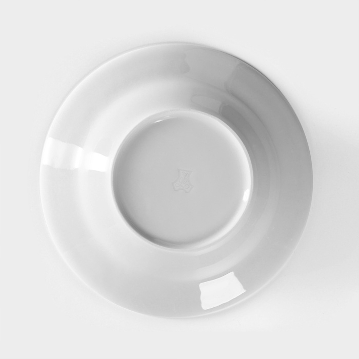 Тарелка фарфоровая глубокая «Идиллия», 250 мл, d=20 см, белая Тарелка фарфоровая глубокая «Идиллия», 250 мл, d=20 см, белая