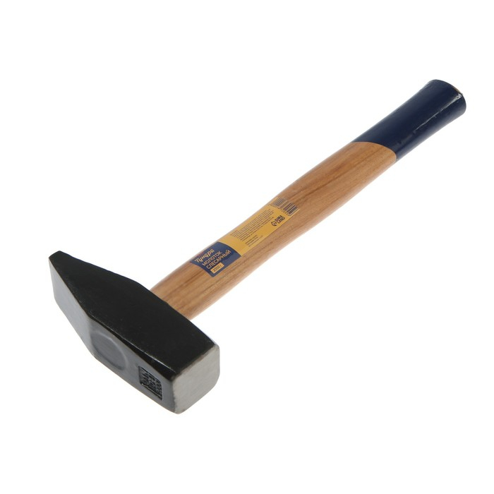 Молоток слесарный ТУНДРА, квадратный боек, деревянная рукоятка, 2000 г Молоток слесарный ТУНДРА, квадратный боек, деревянная рукоятка, 2000 г