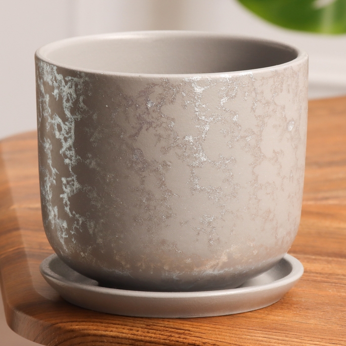 Горшок цветочный Питон серый 0.8 л Горшок цветочный Питон серый 0.8 л