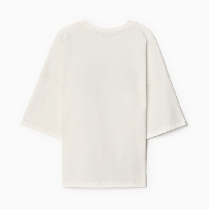 Футболка детская MINAKU цвет молочный, рост 122 см Футболка детская MINAKU цвет молочный, рост 122 см