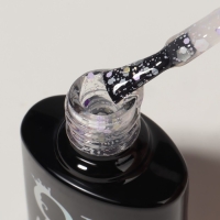 Гель лак для ногтей, «MILK GLITTER», 3-х фазный, 8мл, LED/UV, цвет прозрачный (11)