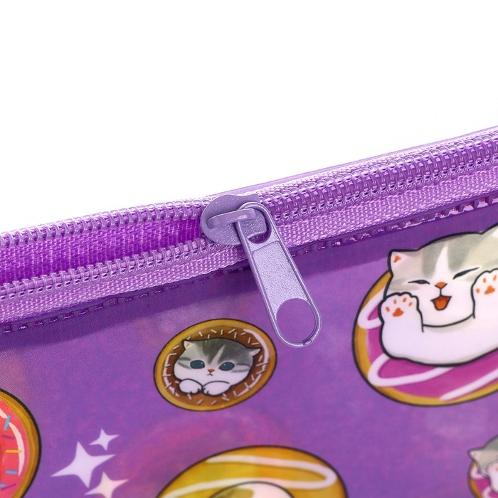 Пенал школьный мягкий плоский 9,5 х 20,5 ПВХ «1 сентября: Котятки» МИКС Пенал школьный мягкий плоский 9,5 х 20,5 ПВХ «1 сентября: Котятки» МИКС