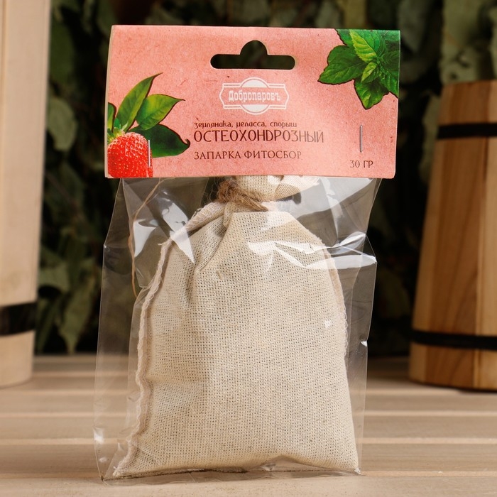 Запарка фитосбор Запарка фитосбор "Остеохондрозный", земляника, мелисса, спорыш, 30 г