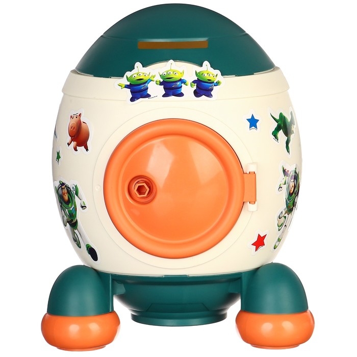 Копилка ракета с набором наклеек, 22,5 см х 18,5 см х 17,5 см,  Копилка ракета с набором наклеек, 22,5 см х 18,5 см х 17,5 см, "Игрушки", История игрушек