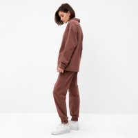 Костюм женский (джемпер, брюки) MINAKU: Casual Collection цвет шоколадный, размер 44