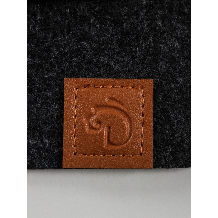 Дорожка на стол Доляна «Грэй», 40×150 см, толщина 4 мм, цвет тёмно-серый