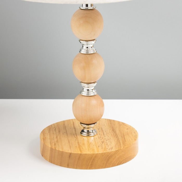 Настольная лампа Настольная лампа "Апали" E27 40Вт светлое дерево 25х25х39 см RISALUX