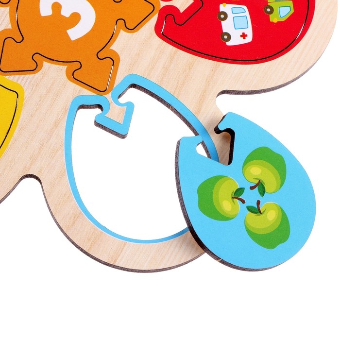 Головоломка деревянная  Головоломка деревянная "Учимся считать"