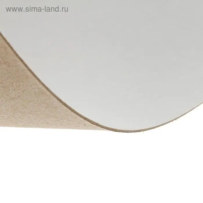 Картон переплётный 0.9 мм, 21&times;30, 50 листов, 540 г/м&sup2;, белый