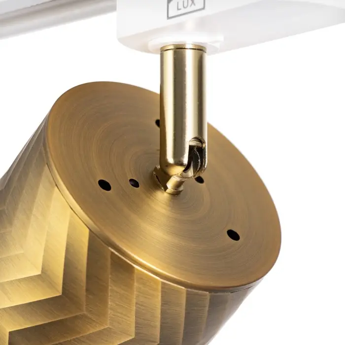 Светильник трековый BayerLux Simple &laquo;Астер&raquo; GU10, 220 В, 7.5&times;7.5&times;20 см, золото