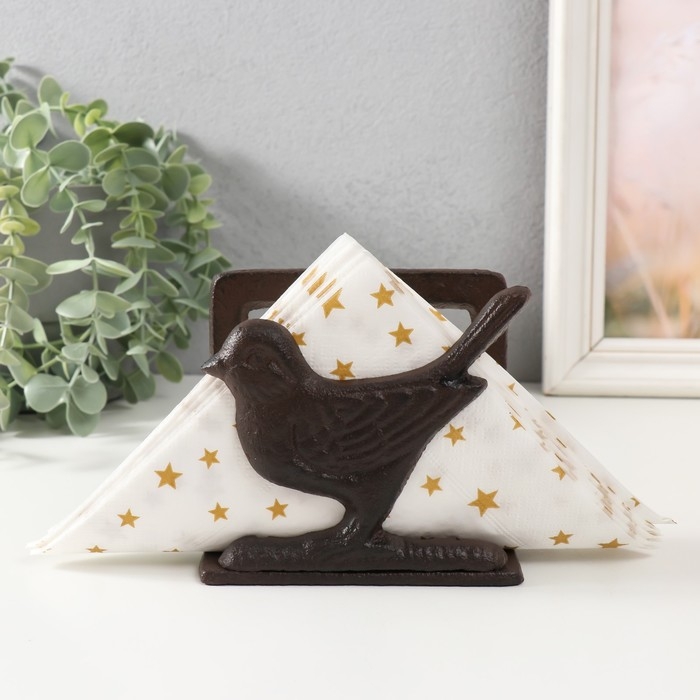 Сувенир чугун подставка  Сувенир чугун подставка "Птица" 10,5х6,4х11,5 см