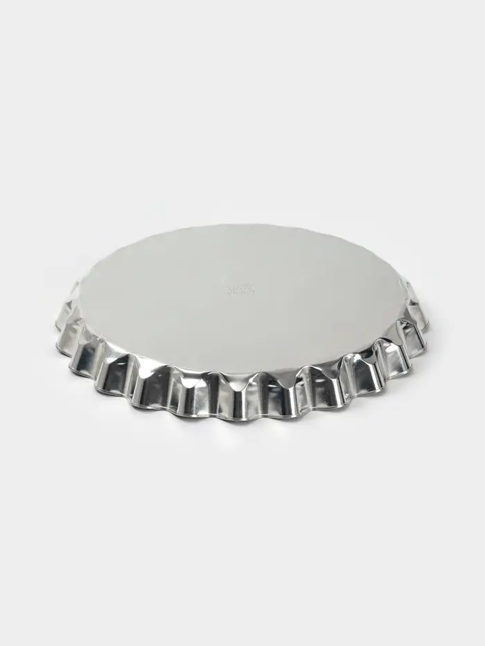 Форма для выпечки, d=26 см, h=2.8 см, жесть, серебристая