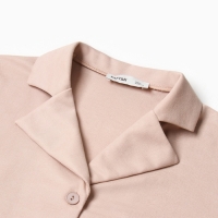 Комплект женский (рубашка, брюки, топ) KAFTAN "Base" р. 44,  пудровый