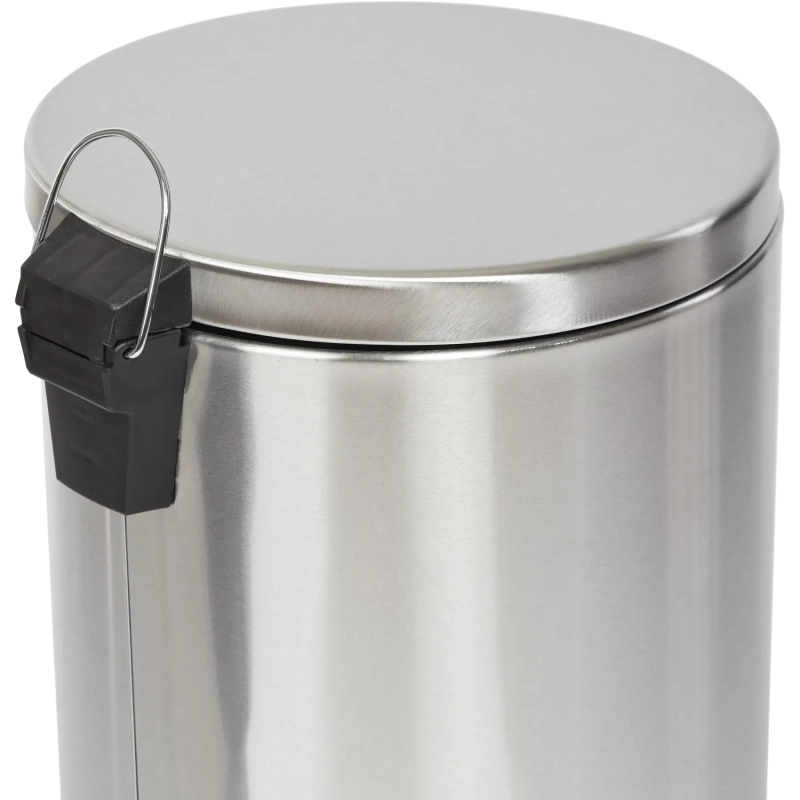 Ведро мусорное с педалью и доводчиком Luscan 30 л, матовое, нерж сталь