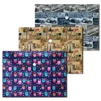 Папка-конверт на кнопке, А5, 180 мкм, МИКС