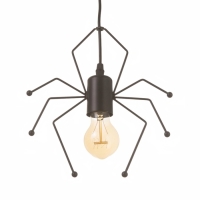 Светильник Spider 1х40Вт Е27 черный 20х20х8см
