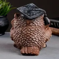 Фигурка полистоун &laquo;Сова ученая&raquo;, коричневая, 18&times;17&times;19 см