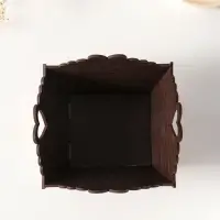 Конфетница квадратная или подставка под пасхальный кулич №3.  10х13х13,5 см