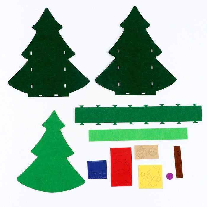 Набор для создания корзинки из фетра «Новогодняя ёлочка» Набор для создания корзинки из фетра «Новогодняя ёлочка»