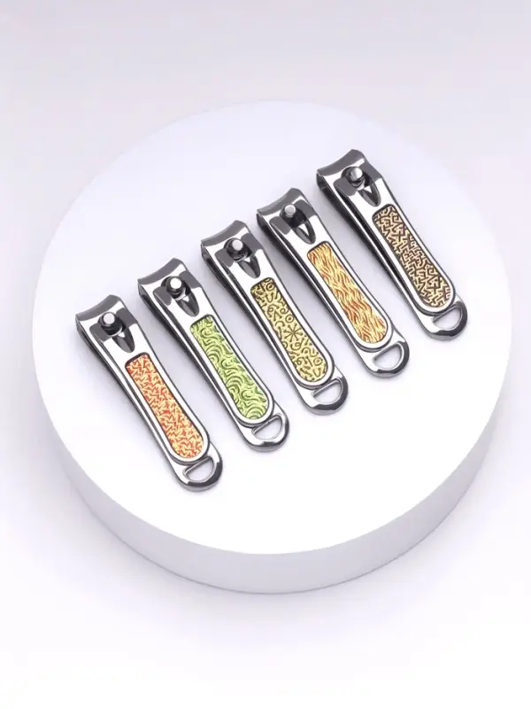 Кусачки книпсер маникюрные, с пилкой, 5 см, в коробке, МИКС